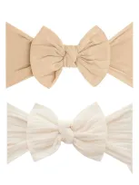 Baby Bling Babies' Headbands In Fawn Oatmeal