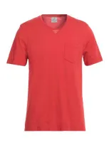 Drumohr Man T-shirt Red Size L Cotton