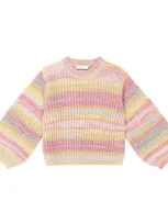 Stella Mccartney Kids' Striped Sweater In Multicoloured