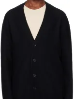 Jil Sander Wool Cardigan In Black