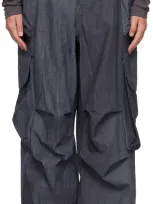 Entire Studios Navy Gocar Trousers In Ink