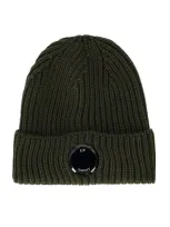 Cp Company X Clarks Military Green Ribbed Beanie