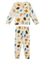 Liewood Kids' Wilhelm Printed Cotton-blend Pajama Set In Multicoloured