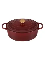 Le Creuset Signature 6.75-quart Oval Enamel Cast Iron French/dutch Oven With Lid In Rhone