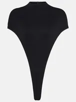 Laquan Smith Triangular Bodysuit In Black