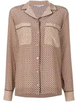 Stella Mccartney Goodwin Silk-crepe De Chine Shirt In Camel