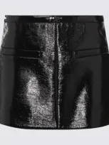 Courrèges Vinyl Shallow Skirt Woman Black