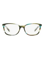 Tiffany & Co 51mm Rectangular Optical Glasses In Turquoise