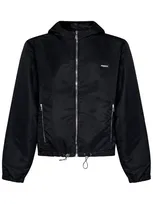 Coperni Horn Recycled Nylon Zip-up Jacket In Black