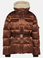 Bogner Adele-ld Down Jacket In Brown