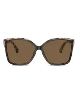 Michael Kors Malia 58mm Square Sunglasses In Brown