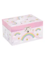 Mele & Co Kids' Skylar Musical Unicorn Jewelry Box In Rainbow