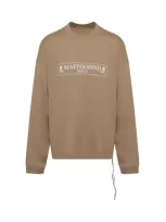 Mastermind Boxed Logo Long Sleeve Boxy Fit T-shirt In Brown