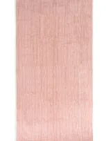 Business & Pleasure The Beach Towel In Laurens Pink Stripe