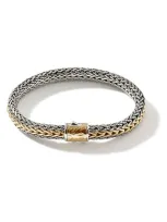 John Hardy Classic Chain Reversible Bracelet In Silver