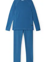 Reima Kids' Lani Thermal Top & Pants Set In Soft Navy