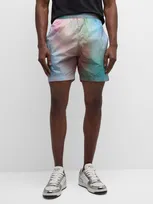 True Tribe Men's Classic Nylon Shorts In Eden