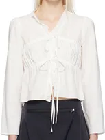 Open Yy Ssense Exclusive White Blouse