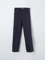 Gucci Kids' Cotton Pants With Web Detail In Blue