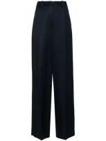 Theory Pleated Tailored Trousers In Xlv Nocturne Navy