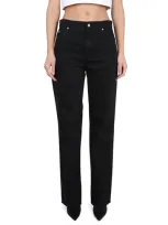 Dolce & Gabbana Mid-rise Wide-leg Jeans In Black