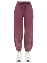 Vision Of Super Corrosive Flames Pants In Bordeaux