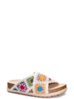 Dirty Laundry Tacoma Crochet Slide Sandal In Natural