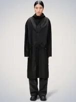 Rains Longer Jacket In Black