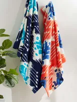 John Robshaw Shaspura Resort Towel In Coral