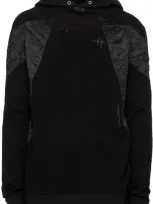 Carnet-archive Black Paneled Hoodie