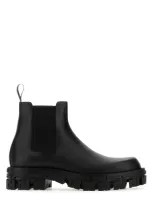 Versace Greca Ankle Boot In Black