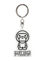 A Bathing Ape Glow-in-the-dark Baby Milo Keychain In White