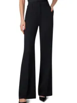 Akris Florine Wide Leg Wool Blend Pants In Black