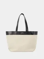 Ami Alexandre Mattiussi Ami Paris East West Shopper Bag In Beige