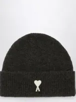 Ami Alexandre Mattiussi Off White Adc Beanie-tu Nd Ami Female In Grey