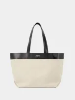 Ami Alexandre Mattiussi East West Shopper Bag - Ami Paris - Linen - Beige