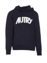 Autry Logo Hooded Sweatshirt In Black