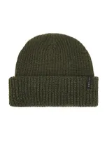 Autumn Headwear Ribbed Knit Beanie In Army