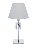 Baccarat Torch Table Lamp In White