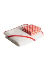 Baina Baby Towel Gift Set In Ivory  Paloma Sun  & Ecru