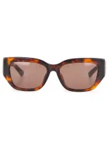 Balenciaga Bossy Square Sunglasses In Brown