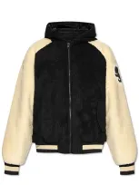 Balmain Hooded Zip Up Reversible Jacket In Multi