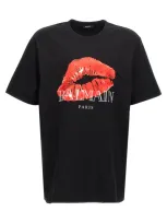 Balmain Kiss T-shirt Black