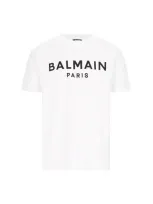 Balmain Logo T-shirt In White