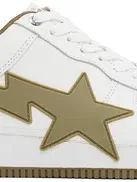 Bape White & Beige Sta Os #2 Sneakers