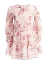 Bardot Junior Girls' Venice Floral Mini Dress - Little Kid, Big Kid In Pink Flora