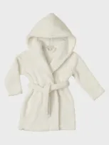 Barefoot Dreams Kid's Brushed Cozychic Robe In Pearl