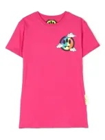 Barrow Kids' Logo-print Short-sleeved T-shirt In Rosa