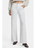 Bayeas Eva High Waist Wide Leg Jeans In White