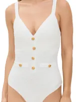 Beach Riot Eloise One Piece Swimsuit In I Do Ivory